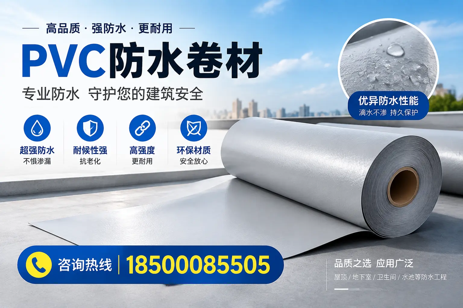 佛山地区pvc防水卷材的市场现状与发展趋势